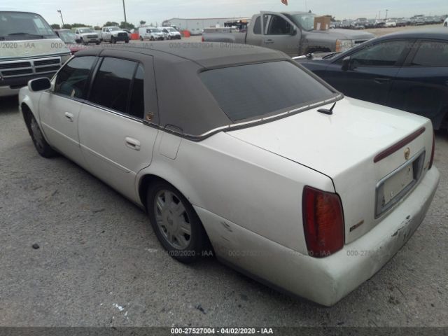 1G6KD54Y55U249570 - 2005 CADILLAC DEVILLE  White photo 3