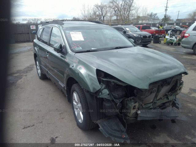 4S4BRCKC3C3288778 - 2012 SUBARU OUTBACK 2.5I LIMITED Green photo 1