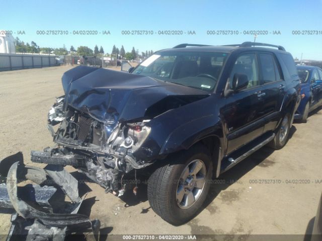 JTEZU14R68K007038 - 2008 TOYOTA 4RUNNER SR5/SPORT Blue photo 2