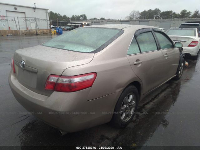4T1BE46K27U589013 - 2007 TOYOTA CAMRY CE/LE/XLE/SE Gold photo 4