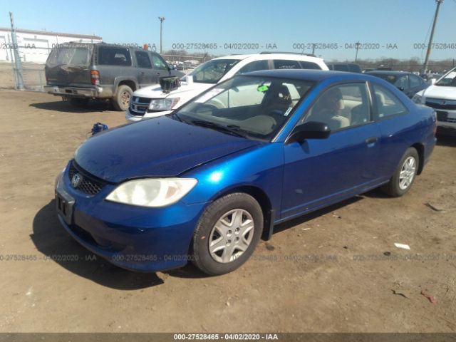 1HGEM221X4L039728 - 2004 HONDA CIVIC DX VP Mavi foto 2