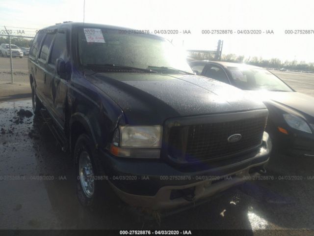 1FMNU42S82EC24375 - 2002 FORD EXCURSION LIMITED Green photo 1