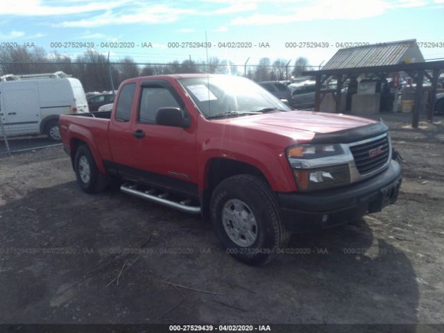 1GTDT196958234118 - 2005 GMC CANYON  Red photo 1