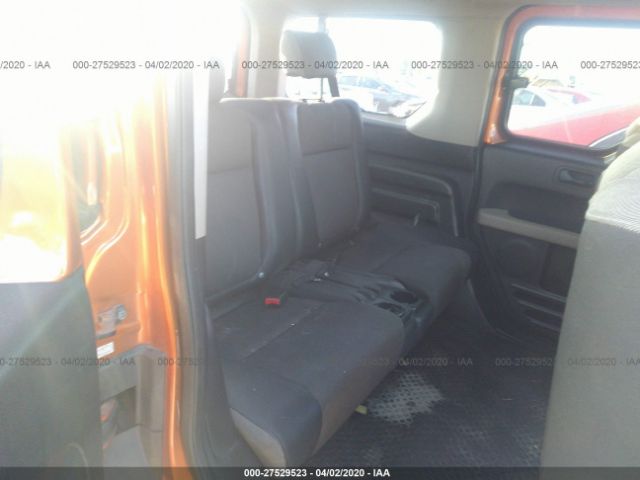 5J6YH28337L012412 - 2007 HONDA ELEMENT LX Orange photo 8