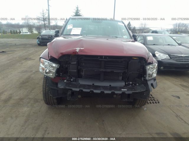 1C6RR7TTXKS727723 - 2019 RAM 1500 CLASSIC SLT Burgundy photo 6