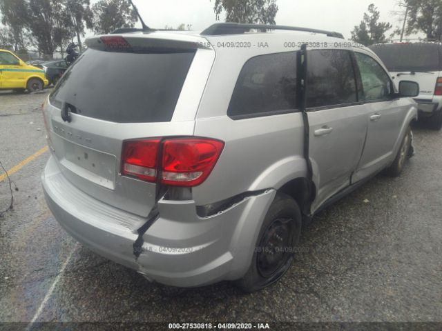 3C4PDCAB4CT167862 - 2012 DODGE JOURNEY SE Silver photo 4