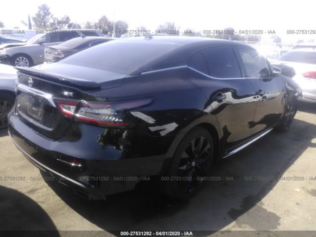 1N4AA6AV5KC363819 - 2019 NISSAN MAXIMA S/SL/SR/SV/PLATINUM Black photo 4