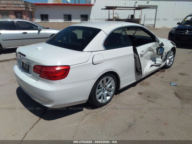 WBADW7C59DE732360 - 2013 BMW 328 I SULEV White photo 4