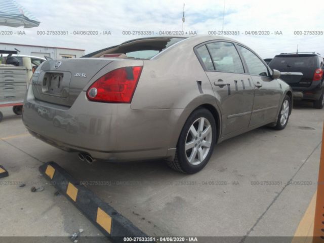 1N4BA41E75C832017 - 2005 NISSAN MAXIMA SE/SL Gold photo 4