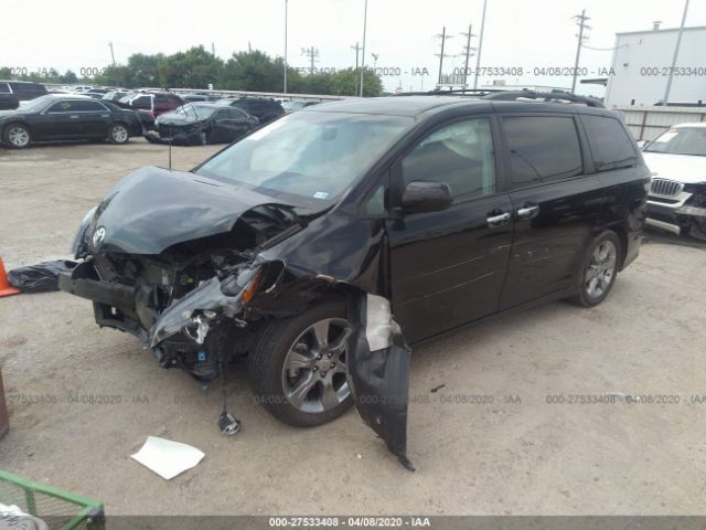 5TDXK3DC1ES511798 - 2014 TOYOTA SIENNA SPORT Black photo 2