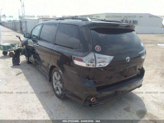 5TDXK3DC1ES511798 - 2014 TOYOTA SIENNA SPORT Black photo 3