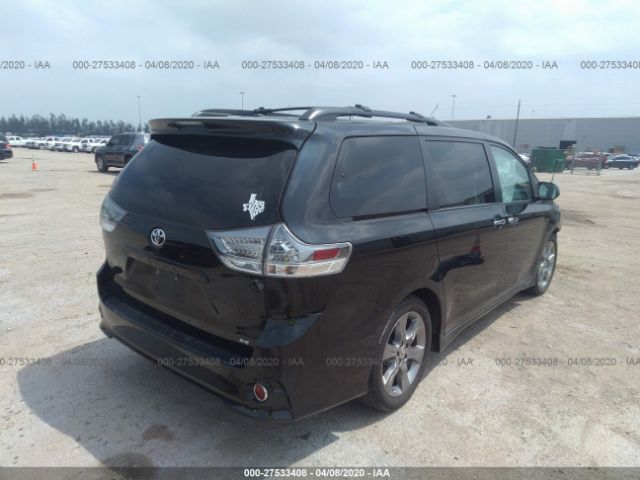 5TDXK3DC1ES511798 - 2014 TOYOTA SIENNA SPORT Black photo 4