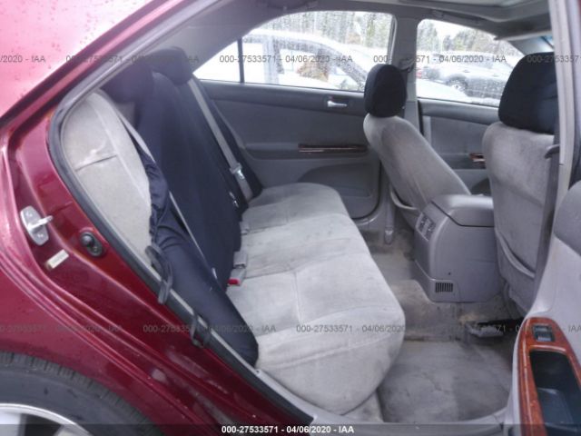 JTDBE32K120067669 - 2002 TOYOTA CAMRY LE/XLE/SE Red photo 8