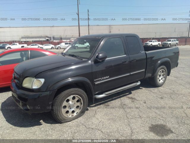 5TBRT38113S356724 - 2003 TOYOTA TUNDRA ACCESS CAB LIMITED Black photo 2