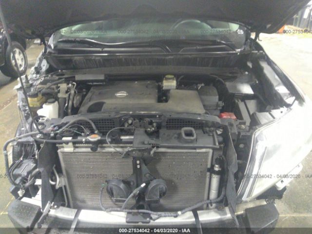 5N1AR2MMXEC727358 - 2014 NISSAN PATHFINDER S/SV/SL/PLATINUM Black photo 10