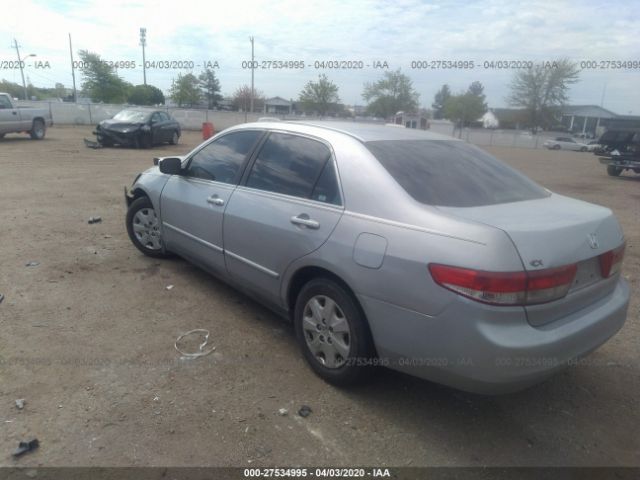 1HGCM563X4A031970 - 2004 HONDA ACCORD LX Silver photo 3