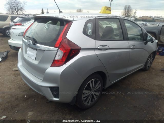 JHMGK5H71GX031443 - 2016 HONDA FIT EX/EXL Silver photo 4