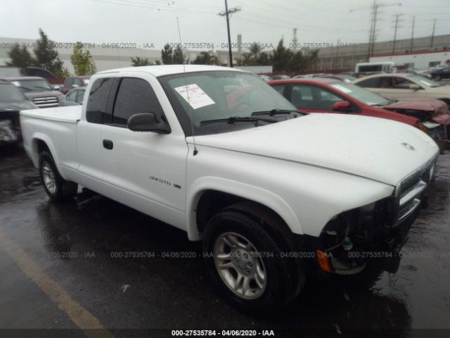 1B7GL42N82S711006 - 2002 DODGE DAKOTA SLT White photo 1