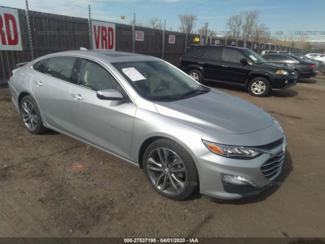 1G1ZE5SX6LF001907 - 2020 CHEVROLET MALIBU PREMIER Silver photo 1