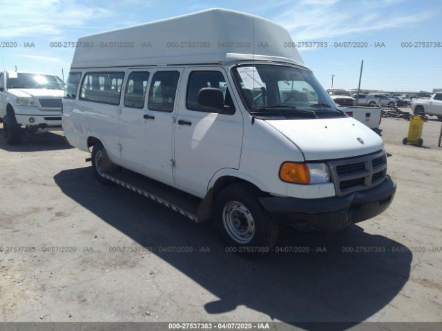 2B7LB31Z52K104572 - 2002 DODGE RAM VAN B3500 White photo 1