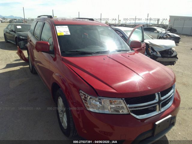 3C4PDCBG1ET178038 - 2014 DODGE JOURNEY SXT Red photo 1