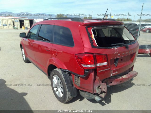 3C4PDCBG1ET178038 - 2014 DODGE JOURNEY SXT Red photo 3