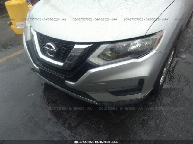 KNMAT2MT1HP527625 - 2017 NISSAN ROGUE S/SV Silver photo 6