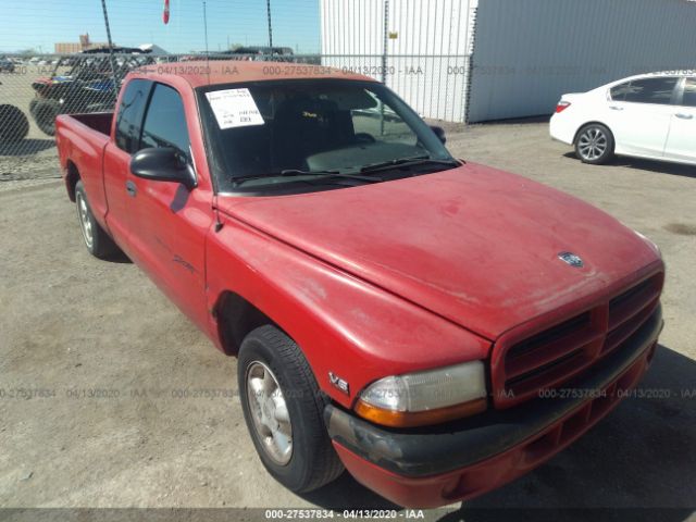 1B7GL22X1WS524752 - 1998 DODGE DAKOTA  Red photo 1