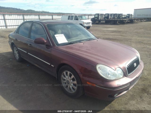 KMHWF35H45A189063 - 2005 HYUNDAI SONATA GLS/LX Purple photo 1