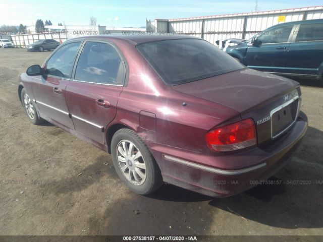 KMHWF35H45A189063 - 2005 HYUNDAI SONATA GLS/LX Purple photo 3