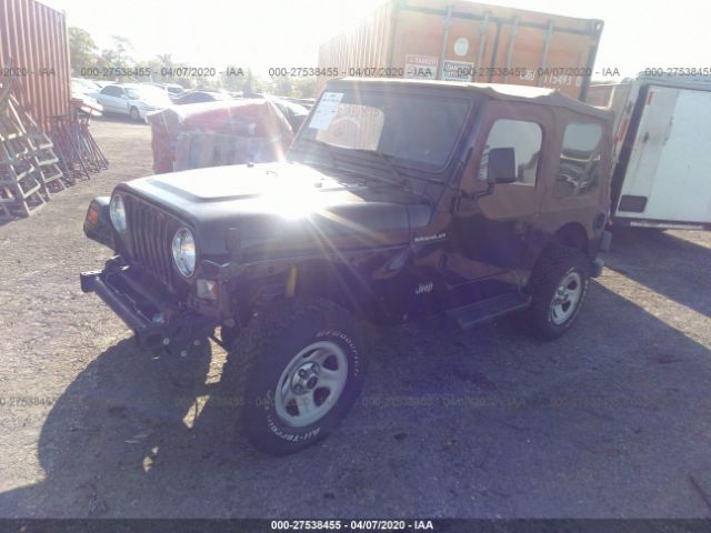 1J4FY29P1VP527763 - 1997 JEEP WRANGLER / TJ SE Black photo 2