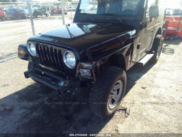 1J4FY29P1VP527763 - 1997 JEEP WRANGLER / TJ SE Black photo 6