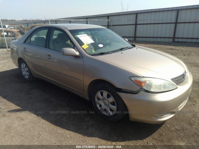 4T1BE32K02U511077 - 2002 TOYOTA CAMRY LE/XLE/SE Tan photo 1