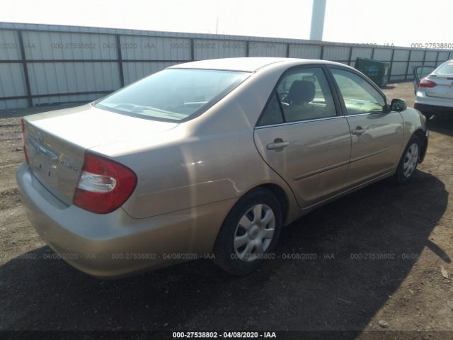 4T1BE32K02U511077 - 2002 TOYOTA CAMRY LE/XLE/SE Tan photo 4