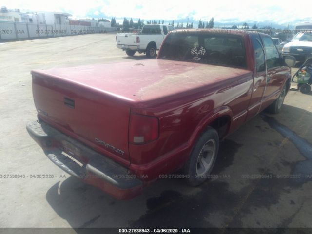 1GCCS1941YK103110 - 2000 CHEVROLET S TRUCK S10 Red photo 4