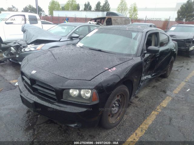 2B3KA43R97H675456 - 2007 DODGE CHARGER SE/SXT Black photo 2