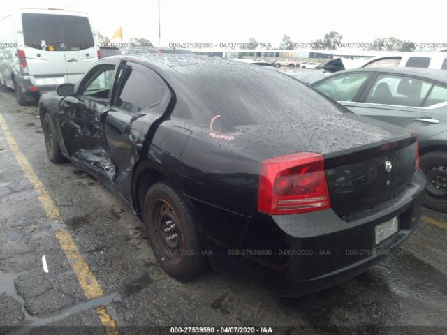 2B3KA43R97H675456 - 2007 DODGE CHARGER SE/SXT Black photo 3