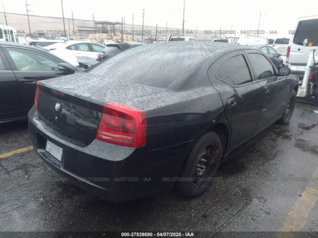 2B3KA43R97H675456 - 2007 DODGE CHARGER SE/SXT Black photo 4