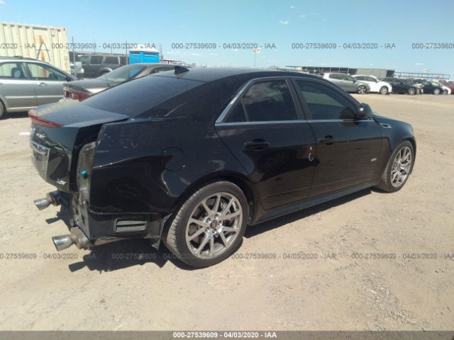 1G6DV5EP0E0108151 - 2014 CADILLAC CTS-V  Black photo 4