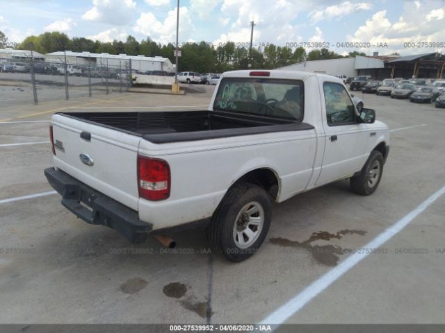 1FTYR10D67PA34771 - 2007 FORD RANGER  White photo 4