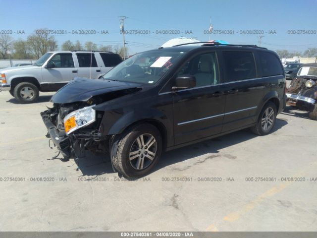 2D8HN54X89R641507 - 2009 DODGE GRAND CARAVAN SXT Black photo 2