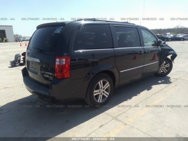 2D8HN54X89R641507 - 2009 DODGE GRAND CARAVAN SXT Black photo 4