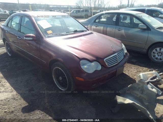 WDBRF61J91F019594 - 2001 MERCEDES-BENZ C 240 Purple photo 1