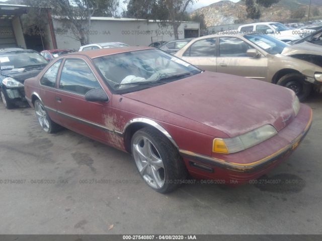 1FAPP6041LH113953 - 1990 FORD THUNDERBIRD  Burgundy photo 1