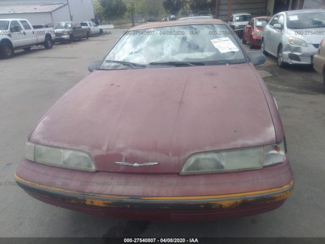 1FAPP6041LH113953 - 1990 FORD THUNDERBIRD  Burgundy photo 6