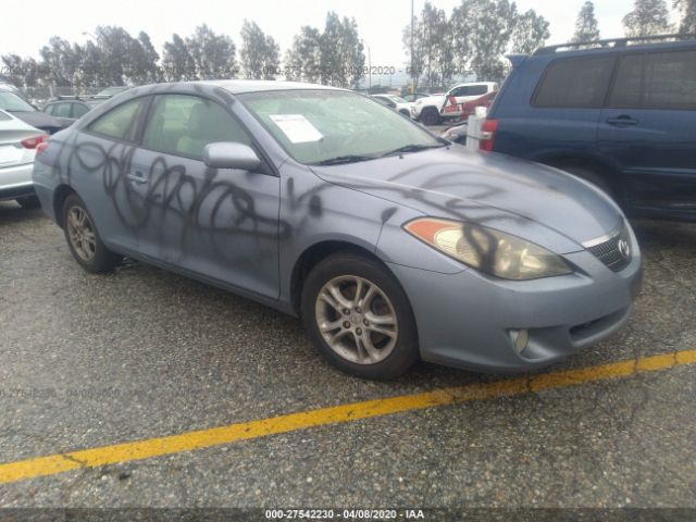 4T1CE38P64U794983 - 2004 TOYOTA CAMRY SOLARA SE/SLE Blue photo 1