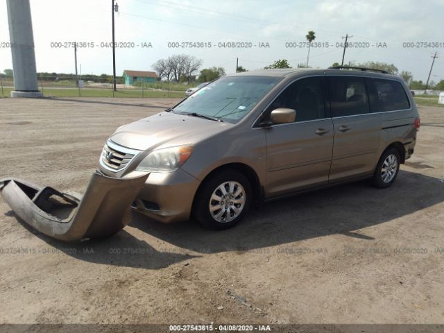 5FNRL38798B047901 - 2008 HONDA ODYSSEY EXL Gold photo 2