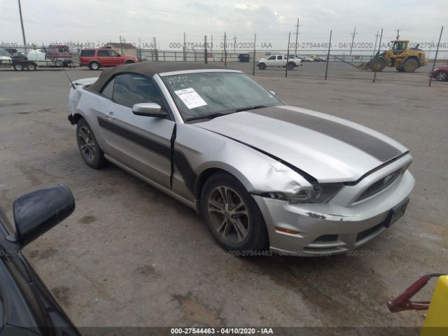 1ZVBP8EM3E5242870 - 2014 FORD MUSTANG  Silver photo 1