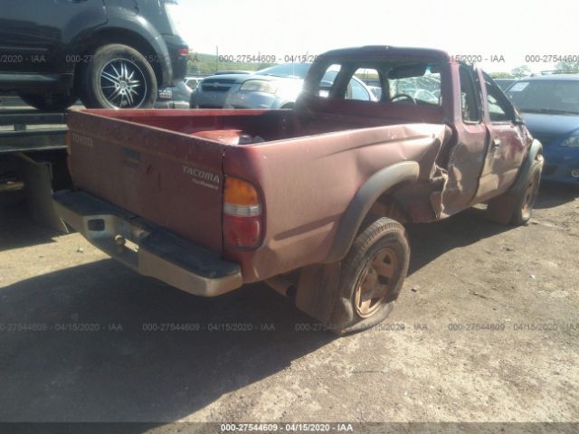 5TESM92N72Z095864 - 2002 TOYOTA TACOMA XTRACAB PRERUNNER Burgundy photo 4