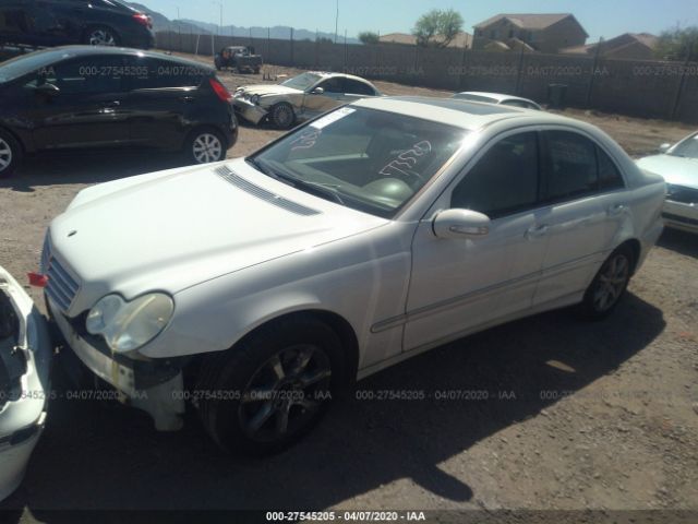 WDBRF92H87F902270 - 2007 MERCEDES-BENZ C 280 4MATIC White photo 2